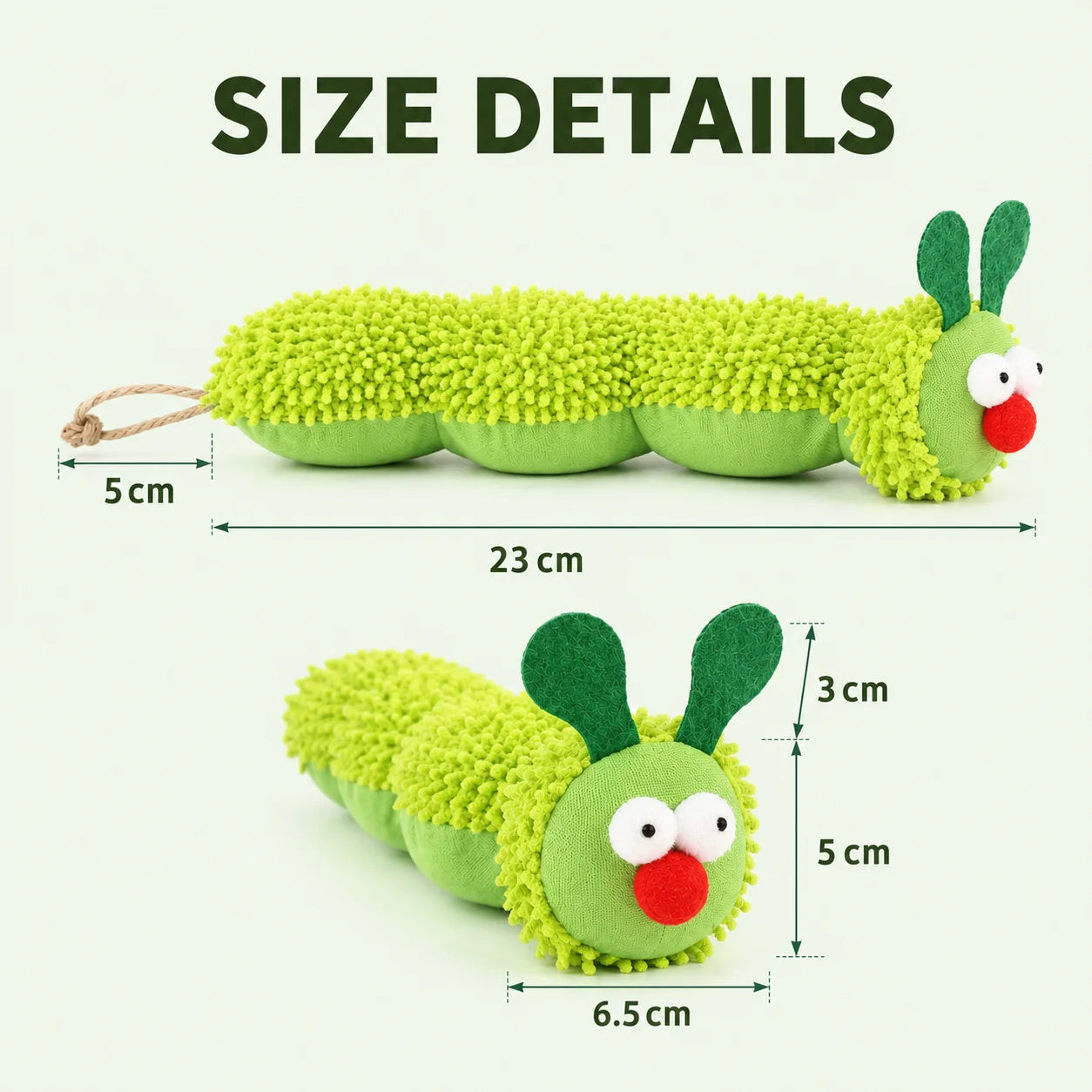 Cat Chew Toys Caterpillar