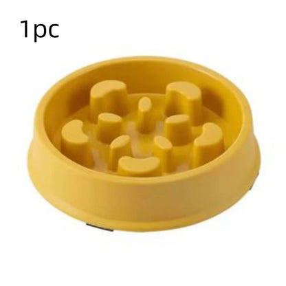 1Pc/Slow Feeding Bowl for Cats and Dogs, Anti-Tip Feeder, Pet Food Bowl, Anti-Choking Device