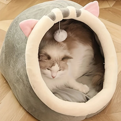Cute Cat Bed Soft Kitten Mat Cozy Cat House Breathable