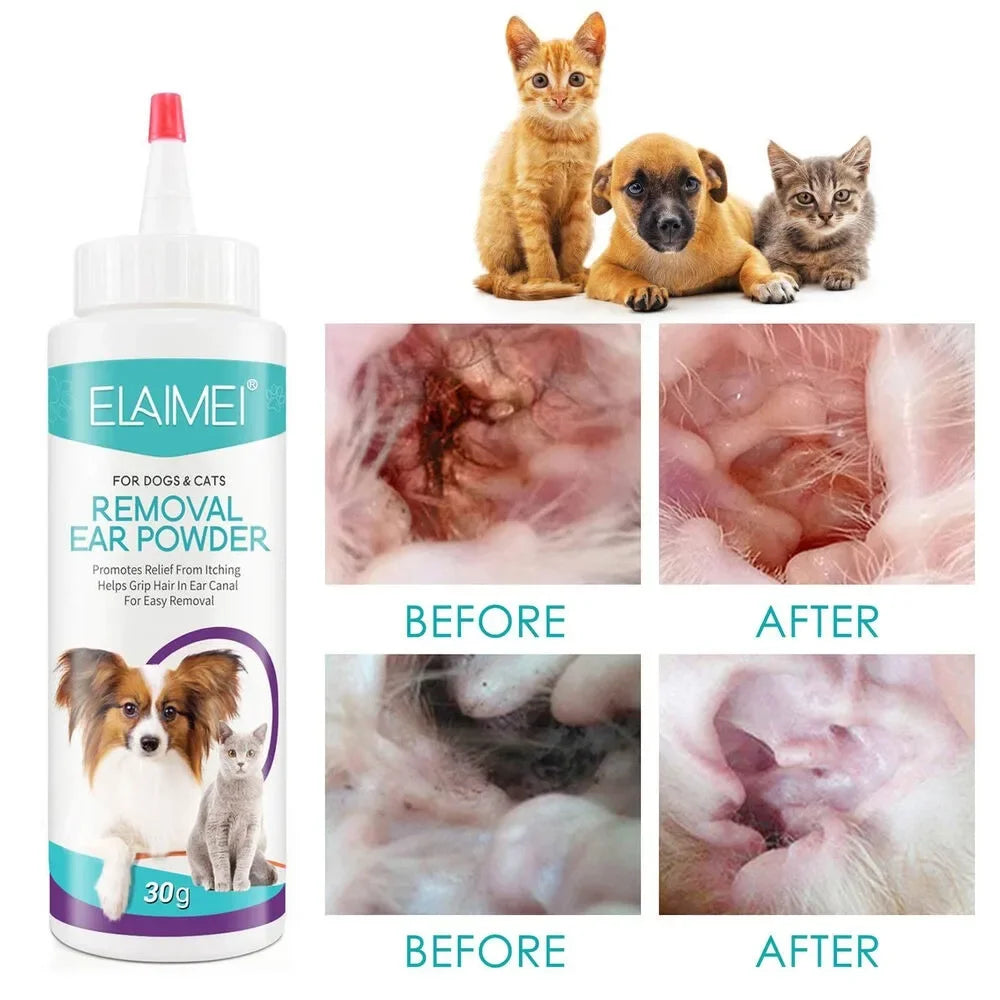 Pet Ear Powder for Dogs and Cats