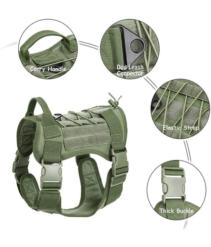 Colete Tático para Cão Treino Militar