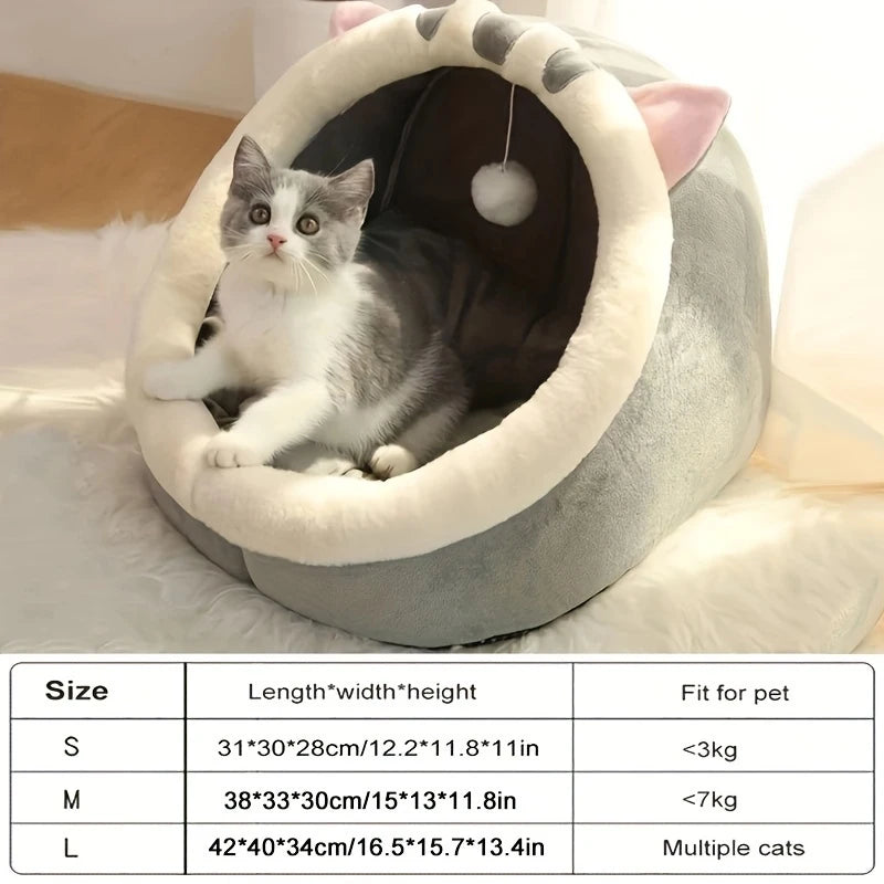 Cute Cat Bed Soft Kitten Mat Cozy Cat House Breathable
