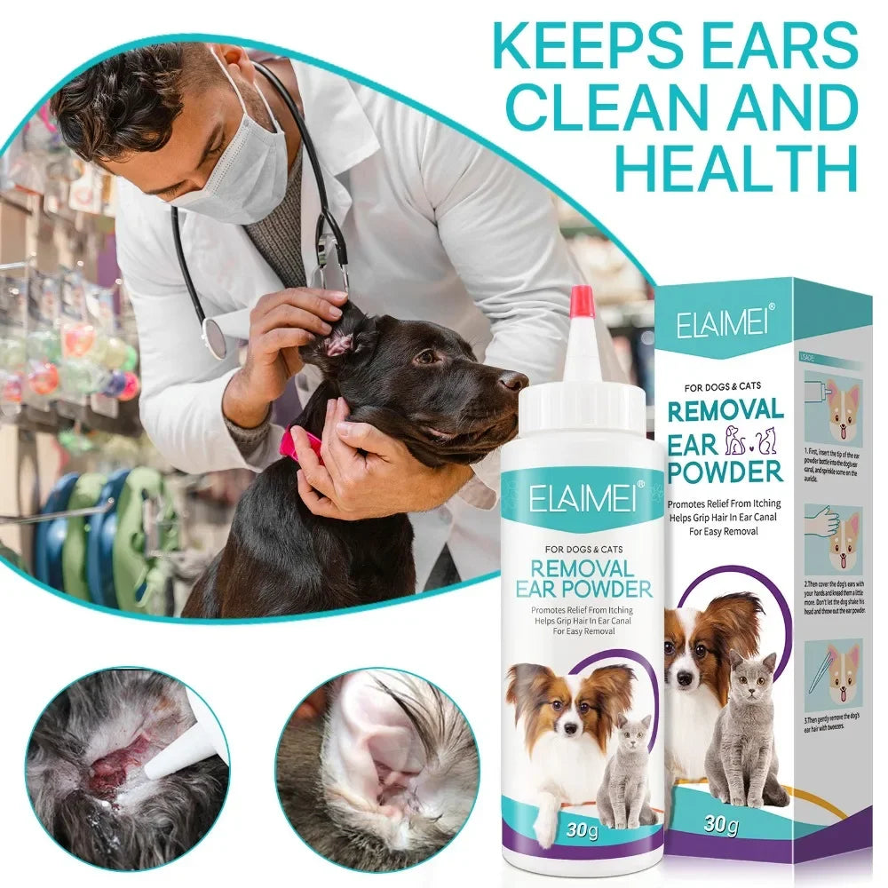 Pet Ear Powder for Dogs and Cats
