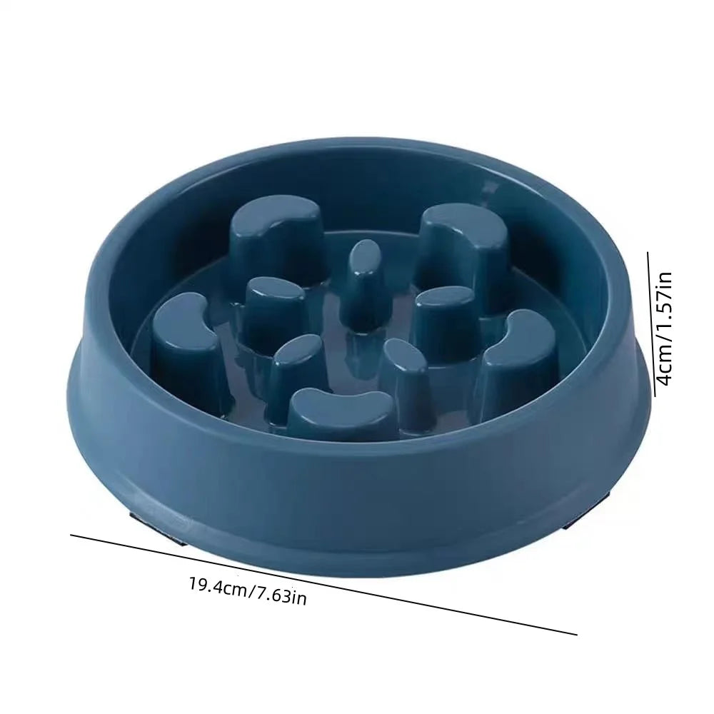 1Pc/Slow Feeding Bowl for Cats and Dogs, Anti-Tip Feeder, Pet Food Bowl, Anti-Choking Device