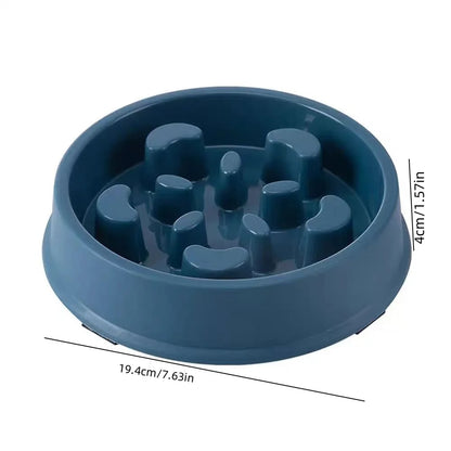 1Pc/Slow Feeding Bowl for Cats and Dogs, Anti-Tip Feeder, Pet Food Bowl, Anti-Choking Device