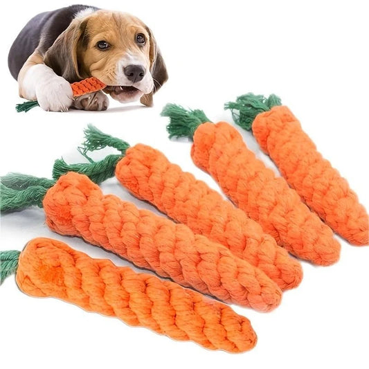 Pet Knot Toy for Dog and Cat Carrot