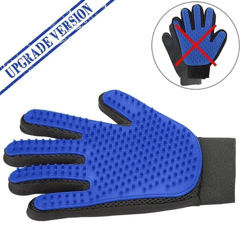 Silicone Pet Grooming Gloves Cat Hair Brush and Comb Gloves for Bathing Dogs Cleaning Hair Removal for Dog Animal Use Supplies