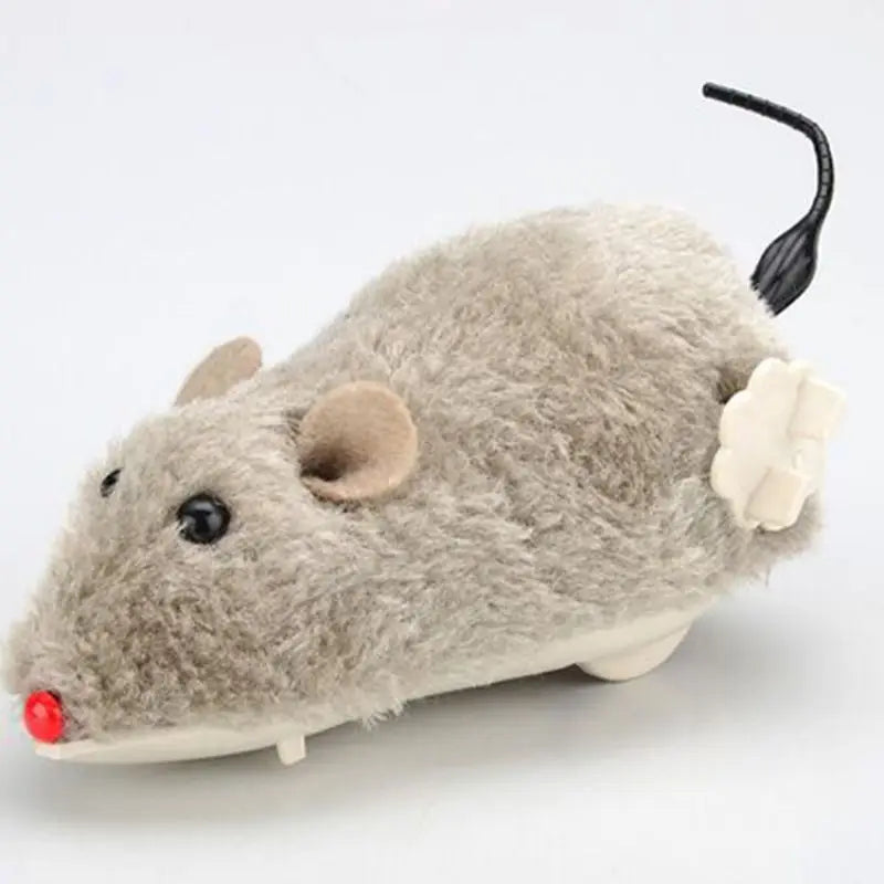 Funny Lifelike Plush Mouse Running Rat Toy for Cats Dogs