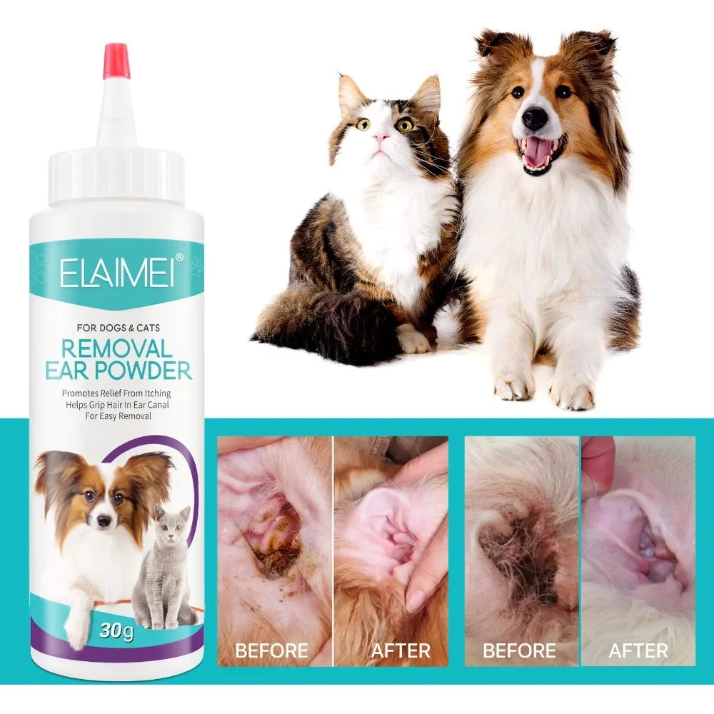 Pet Ear Powder for Dogs and Cats
