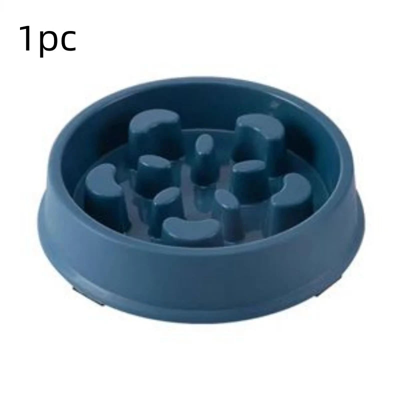 1Pc/Slow Feeding Bowl for Cats and Dogs, Anti-Tip Feeder, Pet Food Bowl, Anti-Choking Device