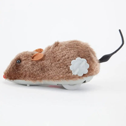 Funny Lifelike Plush Mouse Running Rat Toy for Cats Dogs