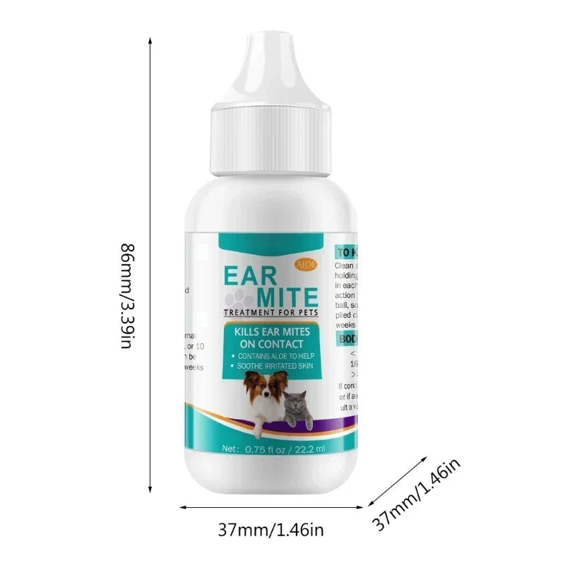 Pet Ear Mite Oil Ear for Dogs and Cats