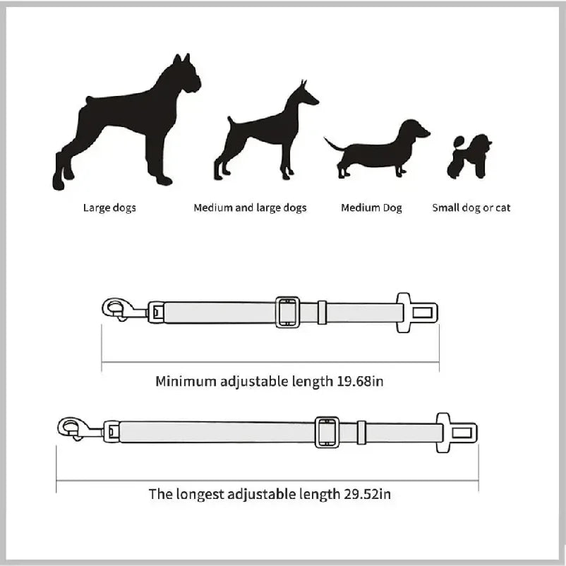 Dog and Cat Car Seat Belt Safety Protector