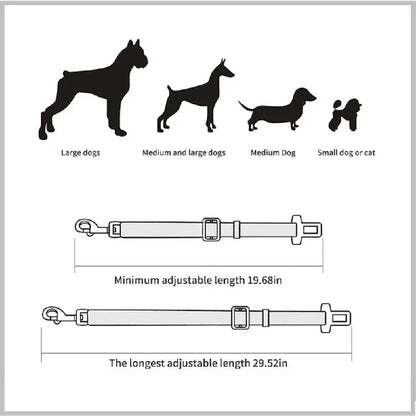 Dog and Cat Car Seat Belt Safety Protector