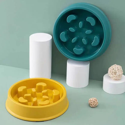 1Pc/Slow Feeding Bowl for Cats and Dogs, Anti-Tip Feeder, Pet Food Bowl, Anti-Choking Device