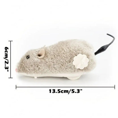 Funny Lifelike Plush Mouse Running Rat Toy for Cats Dogs