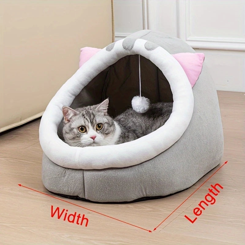 Cute Cat Bed Soft Kitten Mat Cozy Cat House Breathable