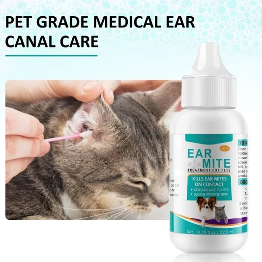 Pet Ear Mite Oil Ear for Dogs and Cats