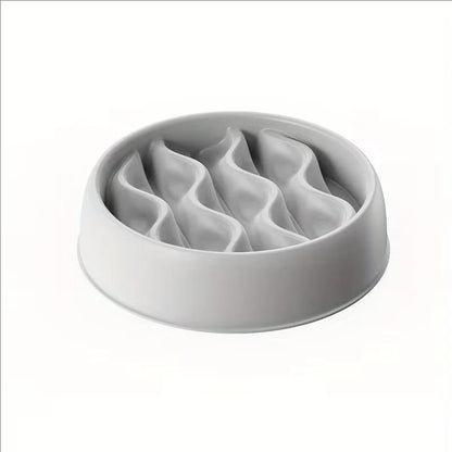 Cat Slow Feeder Bowl Large Capacity Thickened Slow Feeding Dish Durable PP Material Slow Feeder Bowl