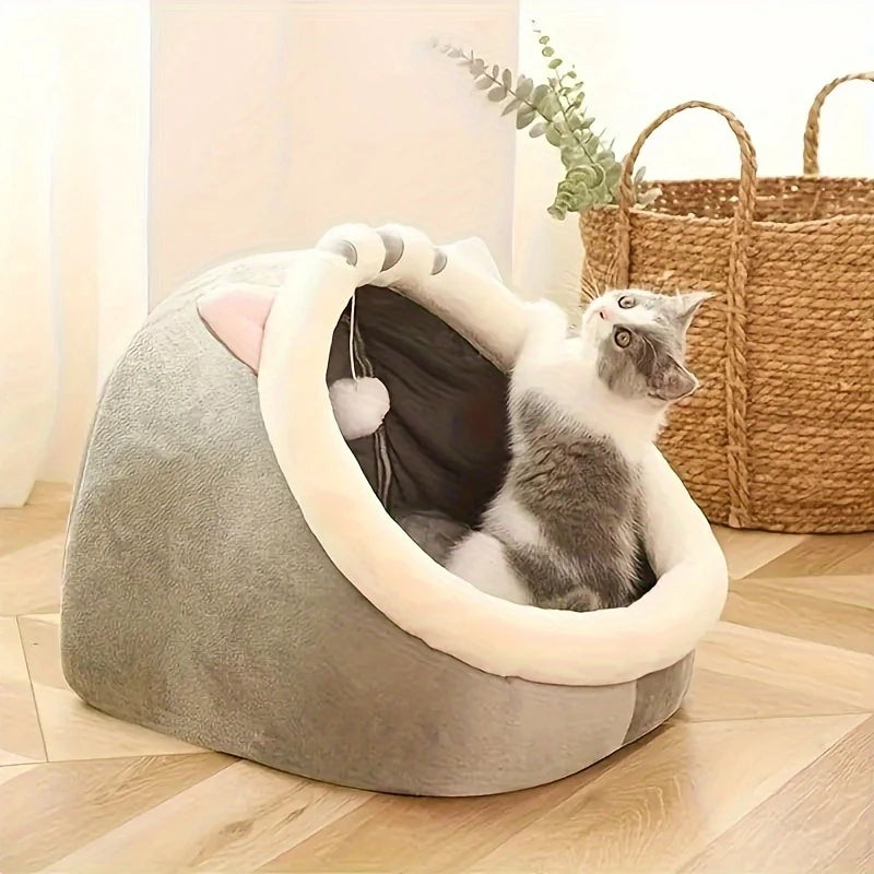 Cute Cat Bed Soft Kitten Mat Cozy Cat House Breathable