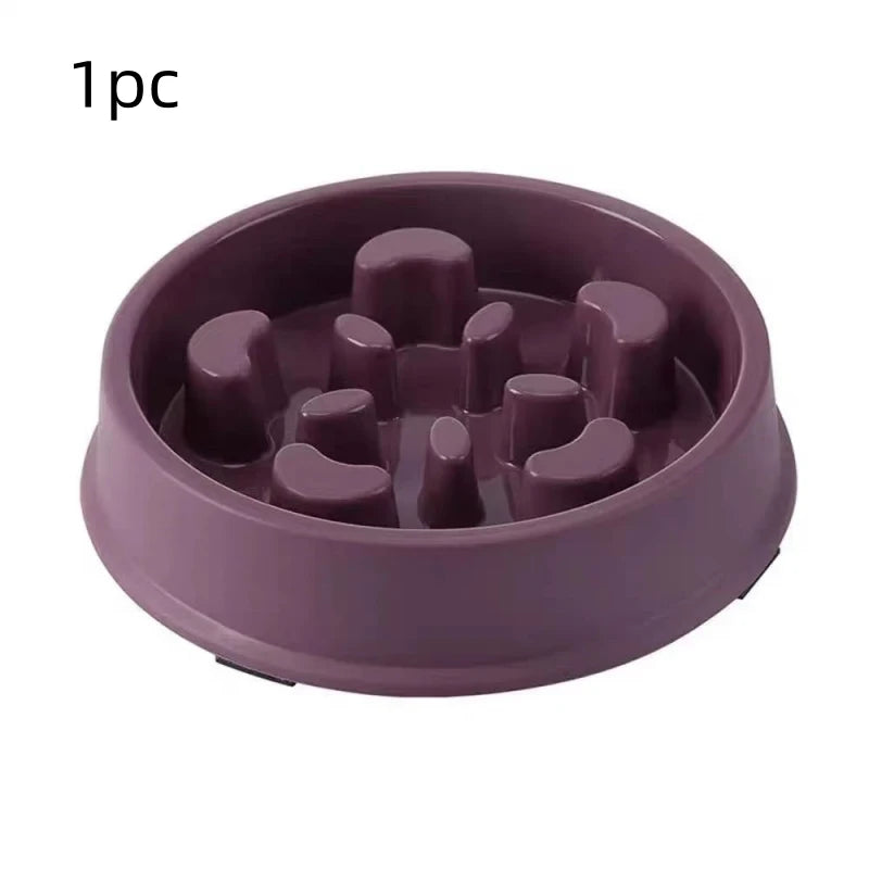 1Pc/Slow Feeding Bowl for Cats and Dogs, Anti-Tip Feeder, Pet Food Bowl, Anti-Choking Device
