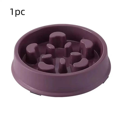 1Pc/Slow Feeding Bowl for Cats and Dogs, Anti-Tip Feeder, Pet Food Bowl, Anti-Choking Device